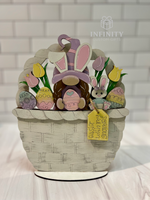 Easter Bunny Gnome for The Flower Basket Interchangeable Insert