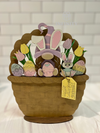 Easter Bunny Gnome for The Flower Basket Interchangeable Insert