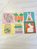 Easter Bunny Leaning Ladder Sign Tiles