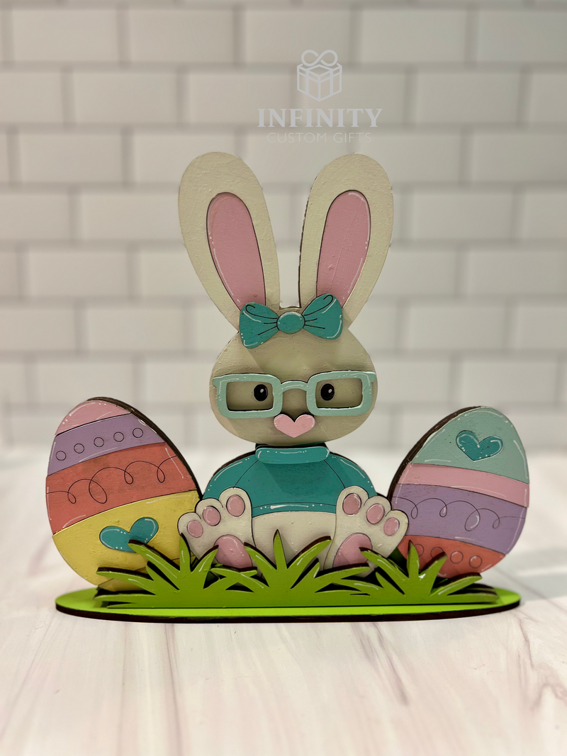 Easter Bunny with Eggs Stand Alone