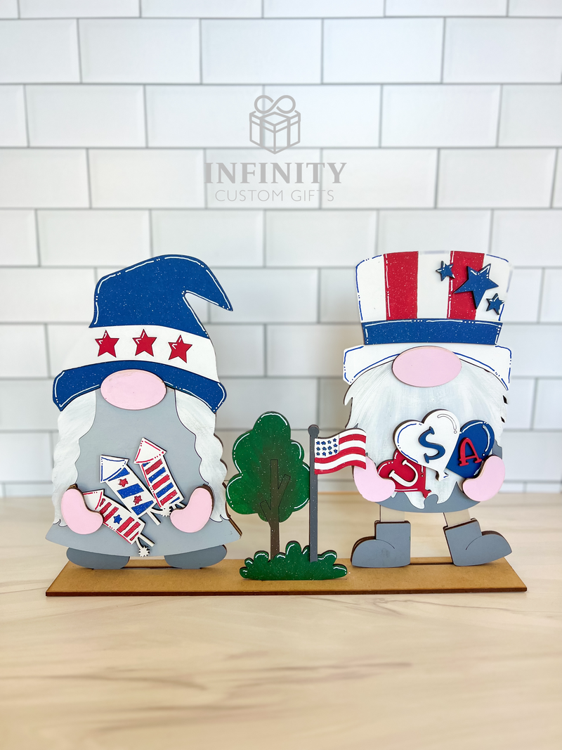 Fourth of July Standing Tall Gnome Interchangeable Outfit