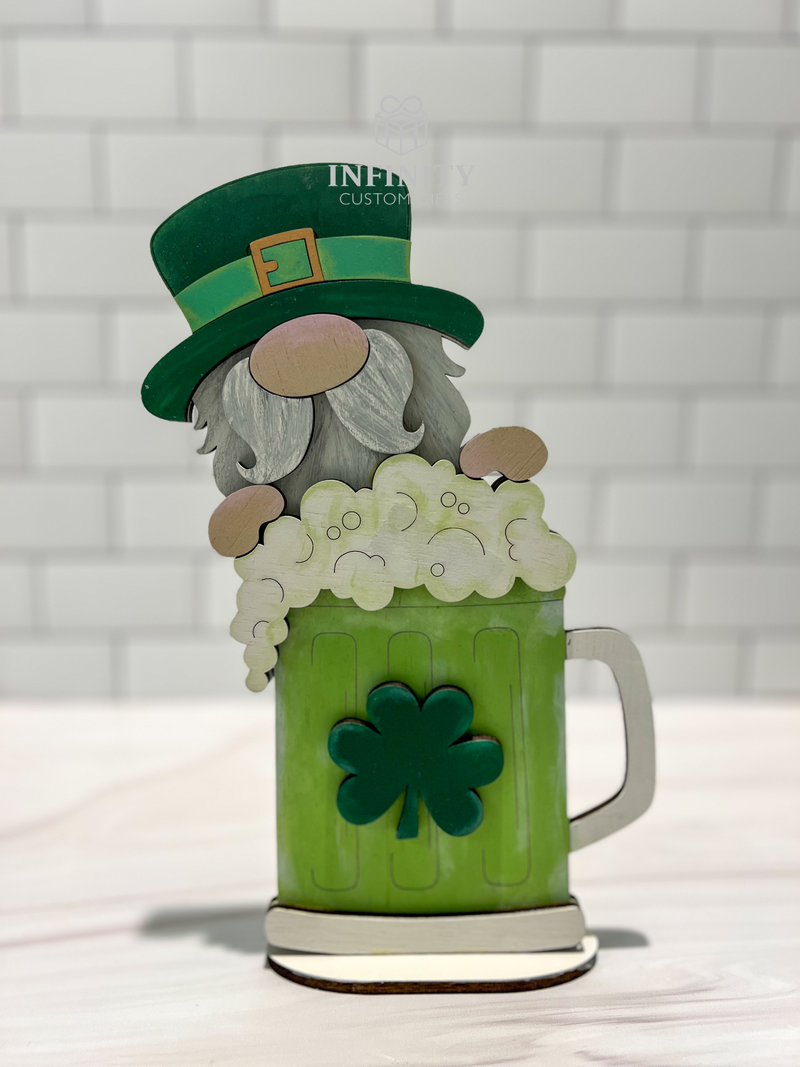 Gnome Beer Glass St Patricks Day