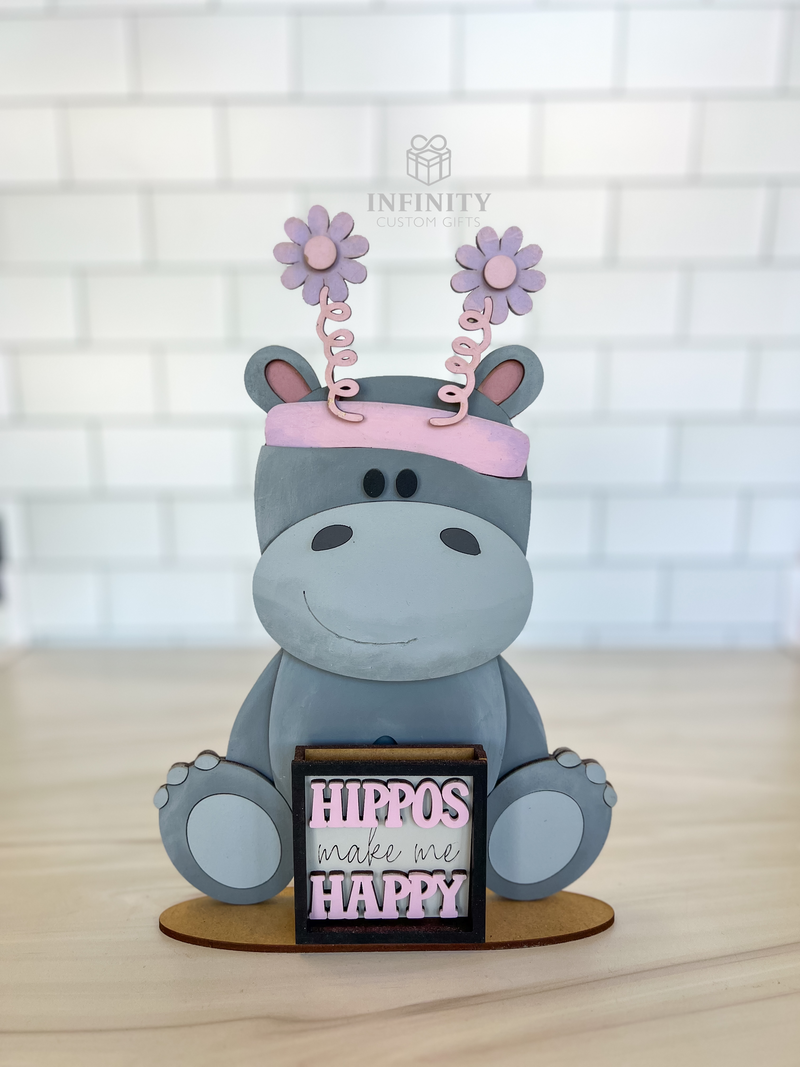 Hippo for Interchangeable Animal Hats