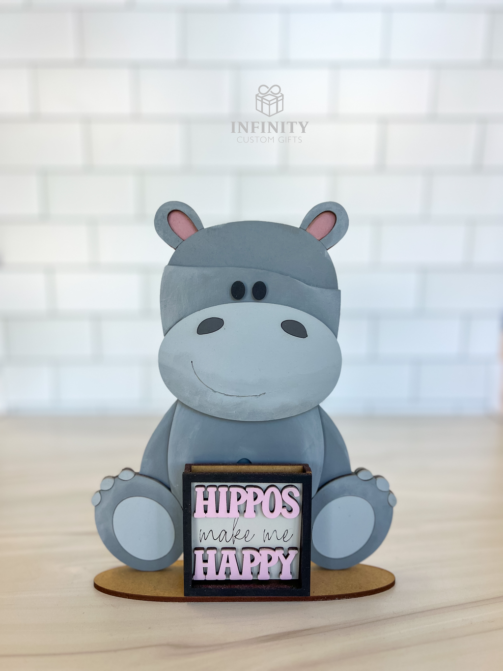 Hippo for Interchangeable Animal Hats