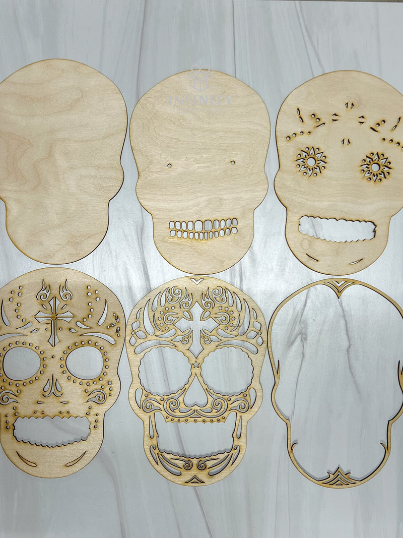 Dia De Los Muertos Skull Mulitlayered DIY Kit