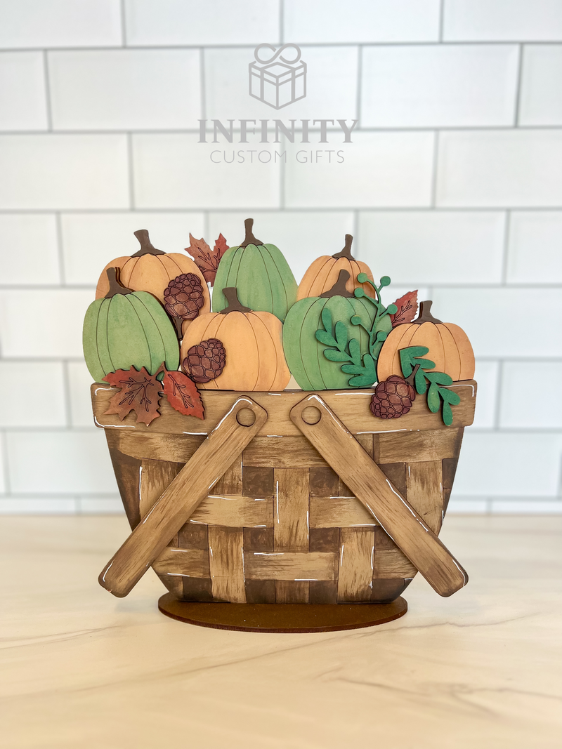 Pumpkin Fall For The Flower Basket Interchangeable Insert