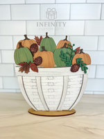 Pumpkin Fall For The Flower Basket Interchangeable Insert