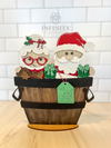 Santa Mrs Claus For The Flower Basket Interchangeable Insert