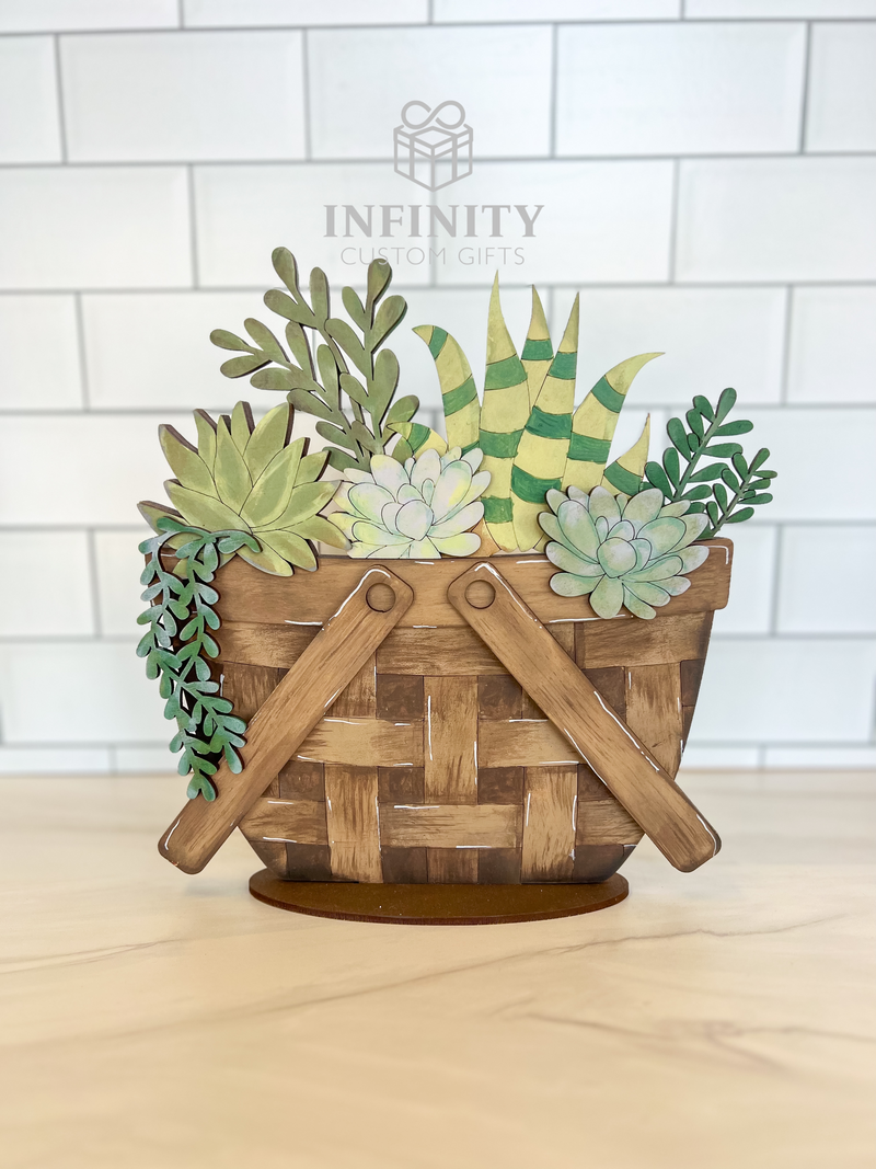 Succulents For The Flower Basket Interchangeable Insert