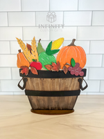 Thanksgiving Cornucopia For The Flower Basket Interchangeable Insert