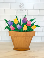 Tulips For The Flower Basket Interchangeable Insert