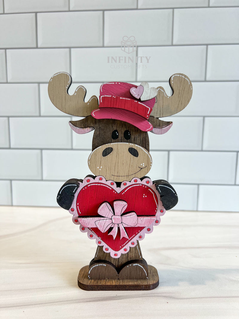 Valentine's Moose with Heart